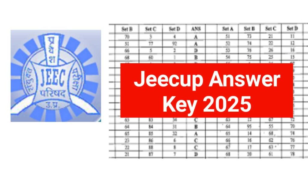 Jeecup Answer Key 2025